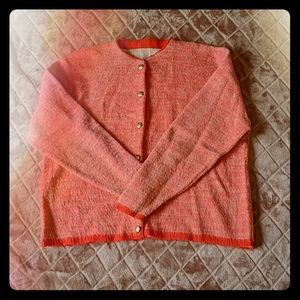Vintage 60s/70s Knit Cardigan with Eagle Buttons